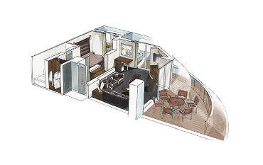 Suite Yacht Club YC3 Cabine Suite Yacht Club YC3 Cabine