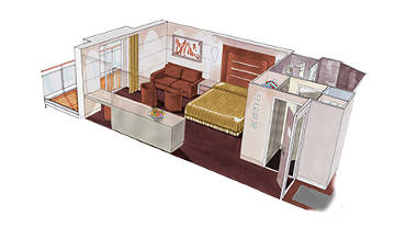 Suite Yacht Club YC1 Cabine Suite Yacht Club YC1 Cabine