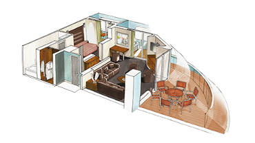 Suite Yacht Club YC3 Cabine Suite Yacht Club YC3 Cabine